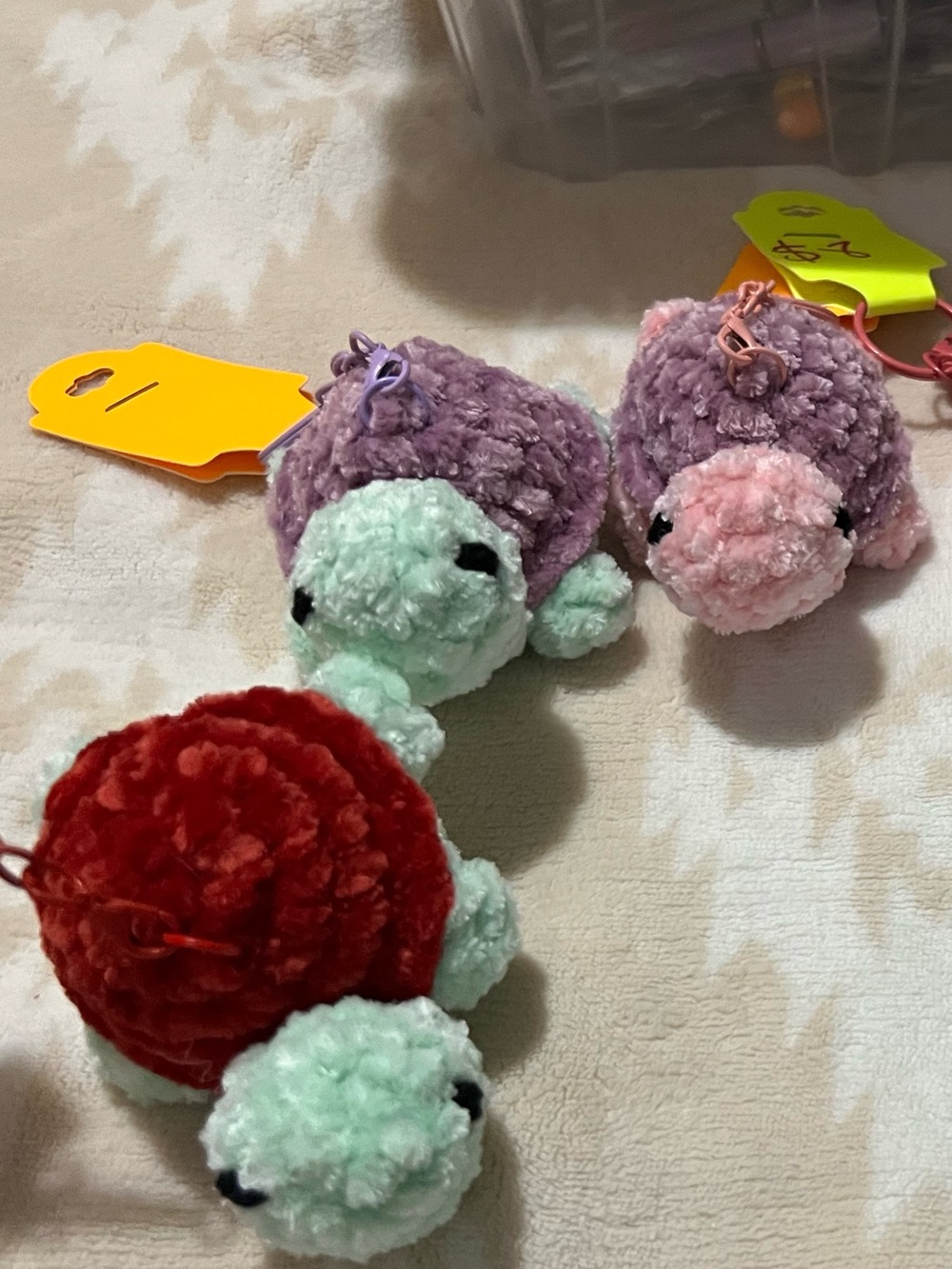 Mini Crocheted Turtle Keychain 🐢 - Picture 4 of 4